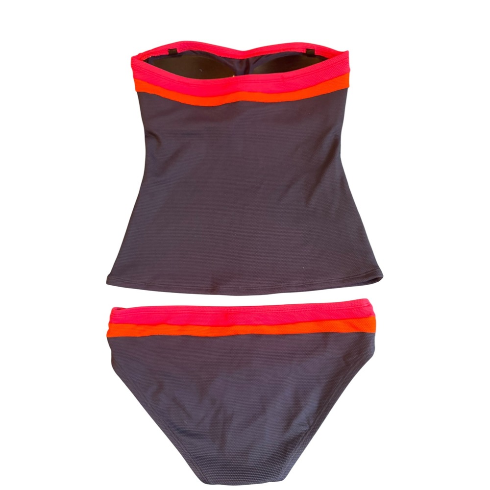 Tommy Bahama Navy Pink‎ Orange Striped Tankini Set SS200295 XS XXS